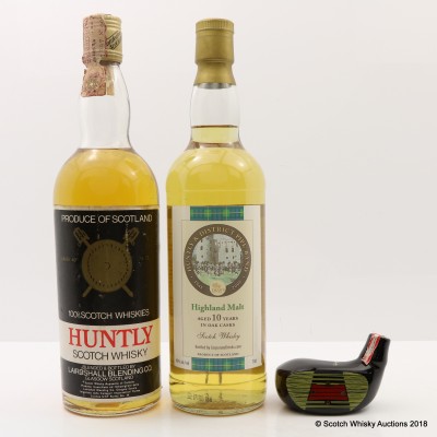 Huntly Blended Scotch 75cl, Highland 10 Year Old For Huntly Pipe Band & McGibbon's Special Reserve Golf Mini 5cl