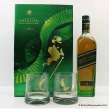 Johnnie Walker 15 Green Label 2 Glasses