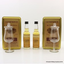 GLENMORANGIE 10 YEAR OLD WITH GLASS SET 2 X 10CL