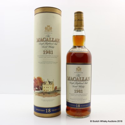 Macallan 18 Year Old 1981