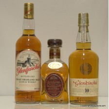 CARDHU  GLENKINCHIE   GLENFARCLAS X3 BOTTLES