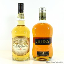 GLENTURRET 8 YEAR OLD   JURA 10 YEAR OLD