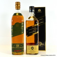 Johnnie Walker Green Label 15 Johnnie Walker Black Label 12