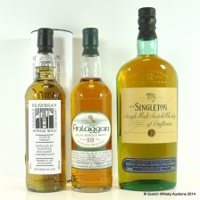 KILKERRAN WORK IN PROGRESS  1  FINLAGGAN 12 YEAR OLD   SINGLETON OF DUFFTOWN 12 YEAR OLD 1L