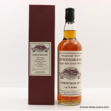 Springbank Christmas 2013 Burgundy Wood Private Bottling For Staff