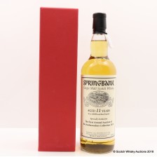Springbank 11 For First Annual Auction Of The Ambassadors Collection 2018 With Cadenhead S Warehouse Tasting Voucher