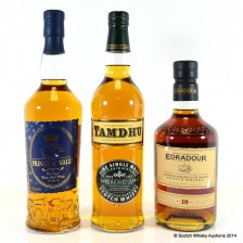 Edradour 10 Tamdhu 10 Prince Of Wales 12