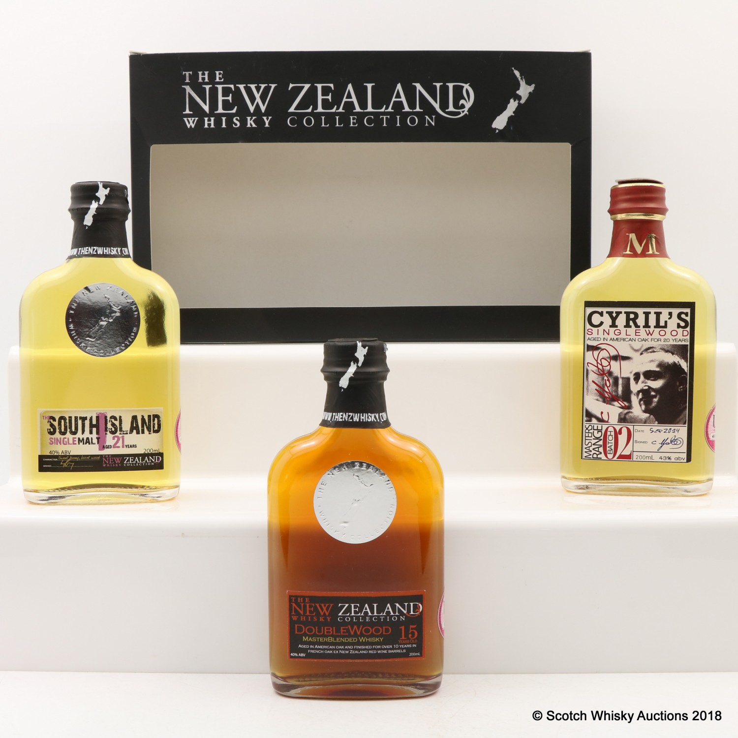 New Zealand Whisky Selection 3 x 20cl The 89th Auction Scotch