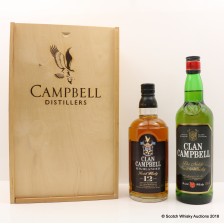 CLAN CAMPBELL 12 YEAR OLD   CLAN CAMPBELL BLENDED WHISKY SET 2 X 70CL