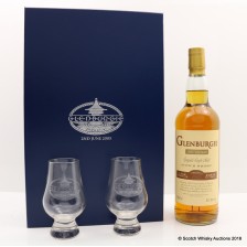 GLENBURGIE 1985 COMMEMORATIVE BOTTLING 2 X BRANDED GLASSES