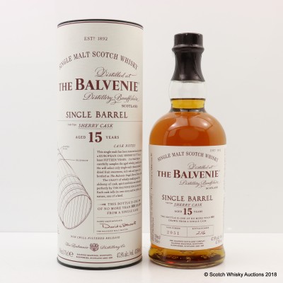 Balvenie 15 Year Old Single Sherry Barrel