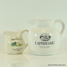 LAPHROAIG   MACALLAN WATER JUGS X 2