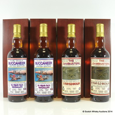 Macallan The Dambusters 1990 12 Year Old & 18 Year Old & Macallan The Gulf Buccaneer 12 Year Old & 18 Year Old £1,200 Reserve