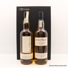 ARRAN ROBERT BURNS WORLD FEDERATION SINGLE MALT   BLEND SET 2 X 70CL