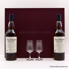 Talisker Triple Matured 2013 Edition Friends Of Classic Malts Exclusive 2 Bottle Gift Set 2 With Glasses 2 X 70cl