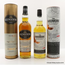 GLENGOYNE 14 YEAR OLD   ARDMORE LEGACY 2 X 70CL