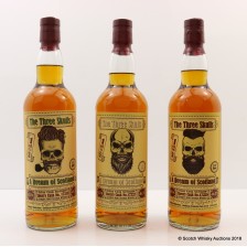 THE THREE SKULLS ISLAY SINGLE MALT A DREAM OF SCOTLAND EDITION  1   2    3 3 X 70CL