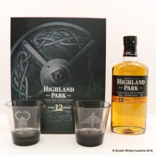 HIGHLAND PARK 12 YEAR OLD VALHALLA COLLECTION GLASSES SET
