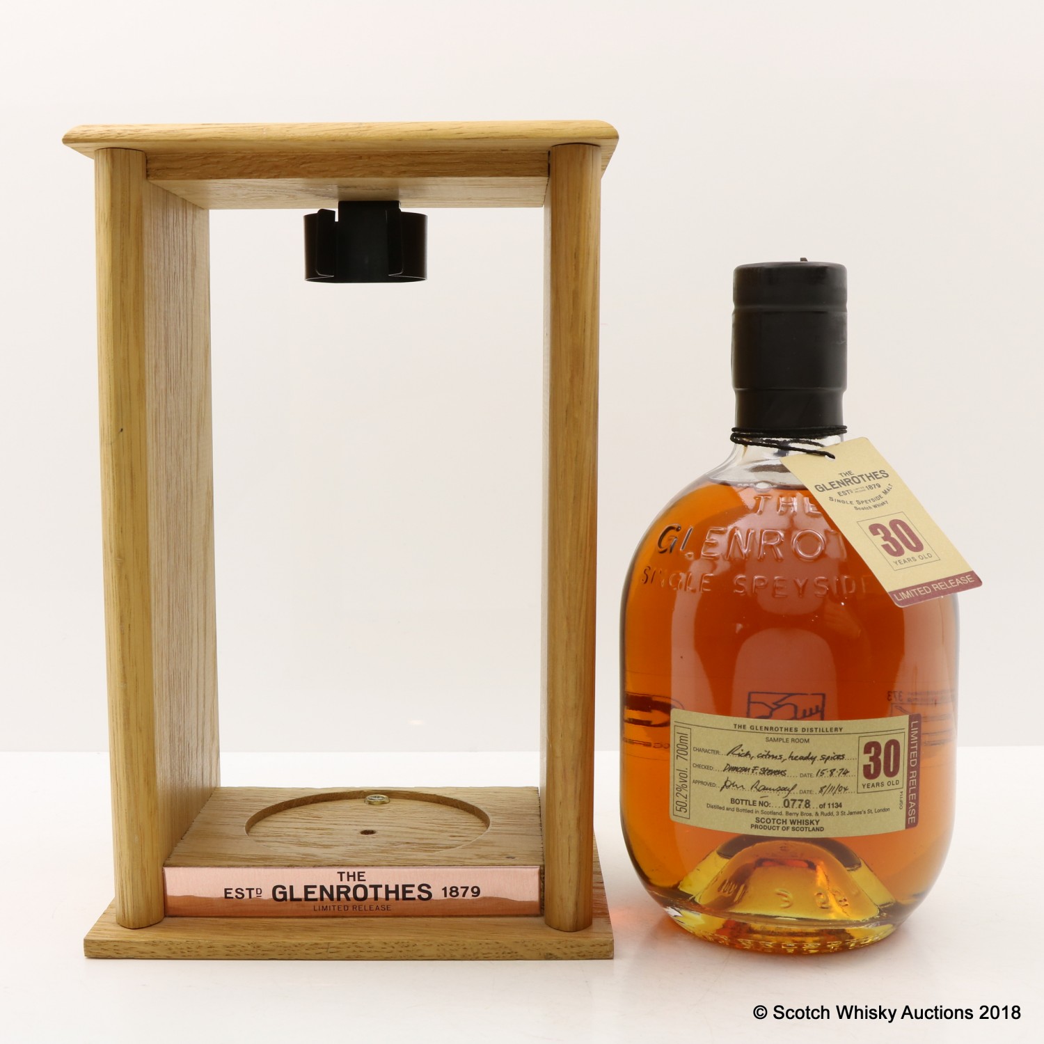 Glenrothes 30 Year Old Limited Release The 90th Auction Scotch
