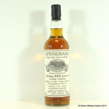 Springbank 1989 Limburg Whisky Festival 2003 70 Reserve