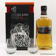 Highland Park 12 Viking Honour Glasses Gift Set