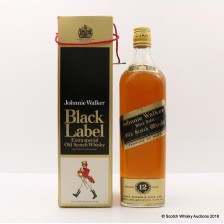 JOHNNIE WALKER 12 YEAR OLD BLACK LABEL ONE QUART