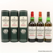 LAPHROAIG 10 YEAR OLD CASK STRENGTH DIEGO SANDRIN COLLECTION 3 X 70CL