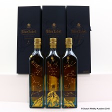 JOHNNIE WALKER BLUE LABEL CHINESE ASTROLOGY COLLECTION 3 X 75CL
