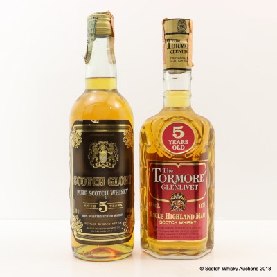 Tormore-Glenlivet 5 Year Old 75cl & Scotch Glory 5 Year Old