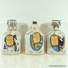 GRAND OLD PARR 12 YEAR OLD IN CERAMIC HOLDERS 3 X 75CL