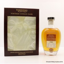 Tomintoul 1981 Vintage Single Cask Cask Strength