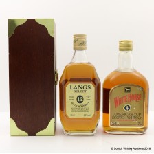 LANGS SELECT 12 YEAR OLD   WHITE HORSE AMERICA S LIMITED EDITION 2 X 75CL