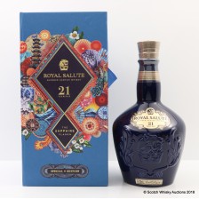 CHIVAS ROYAL SALUTE 21 YEAR OLD SAPPHIRE FLAGON MID AUTUMN FESTIVAL MARTIN O NEILL EASTERN EDITION