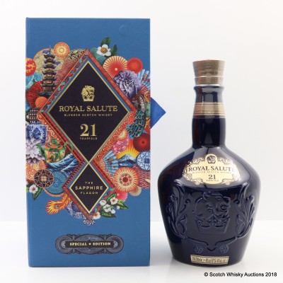 Chivas Royal Salute 21 Year Old Sapphire Flagon Mid Autumn Festival Martin O'Neill Eastern Edition