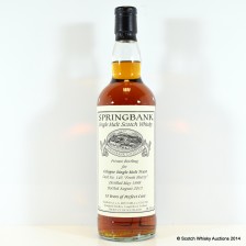 SPRINGBANK PRIVATE BOTTLING FOR COLOGNE SINGLE MALT TRUST 1998 15 YEAR OLD