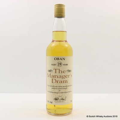 Manager's Dram Oban 19 Year Old