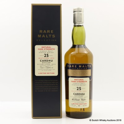 Rare Malts Cardhu 1973 25 Year Old 75cl