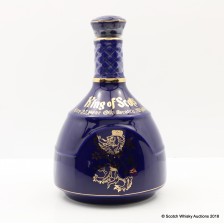 King Of Scots 25 Blue Ceramic Decanter