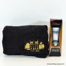MACALLAN TITLEIST GOLF BALLS X 3   MACALLAN GOLF TOWEL