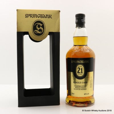 Springbank 21 Year Old Single Cask For Fourcroy Nederland