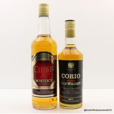 CLUB 19 CANADIAN WHISKY 70CL   CORIO OLD WHISKY 50CL
