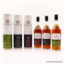 GLENALBA 22 YEAR OLD  25 YEAR OLD   34 YEAR OLD 3 X 70CL