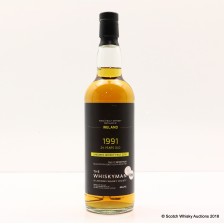 IRISH SINGLE MALT 1991 24 YEAR OLD WHISKYMAN FOR LINDORES WHISKY FEST 2015