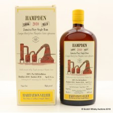 HAMPDEN 2010 6 YEAR OLD HABITATION VELIER FOR 60TH ANNIVERSARY OF LA MAISON DU WHISKY