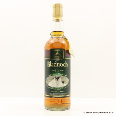 Bladnoch 15 Year Old Sherry Matured Black Faced Sheep Label
