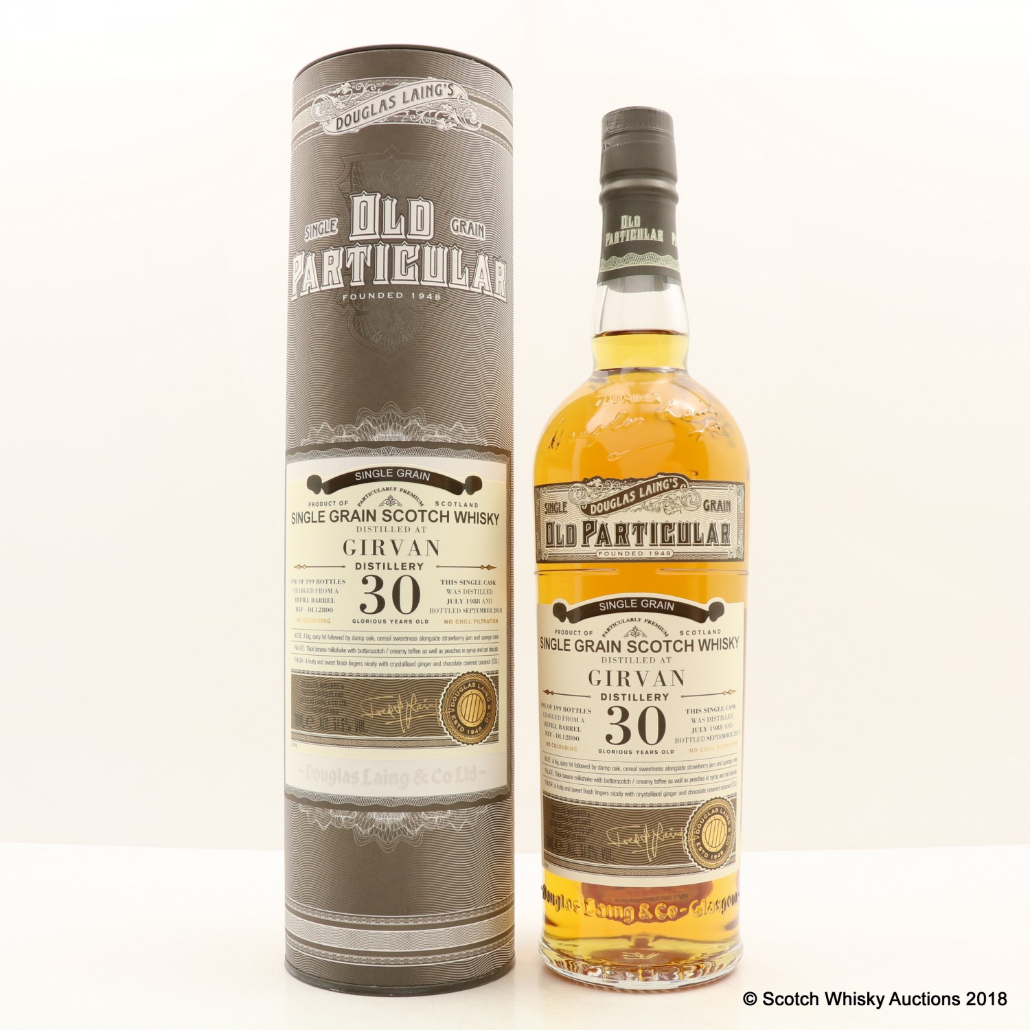 Girvan 1988 30 Year Old Old Particular The 93rd Auction Scotch