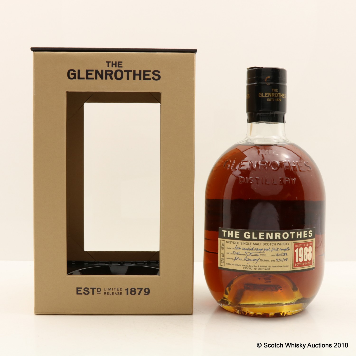 Glenrothes 1988 The 93rd Auction Scotch Whisky Auctions