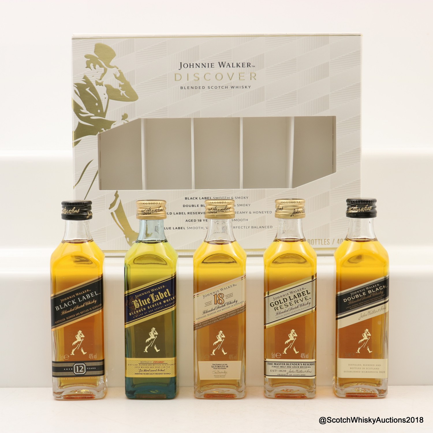 Johnnie Walker Minis Discover Set 5 x 5cl The 93rd Auction Scotch