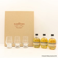 GLENROTHES SECRETS OF THE GLENROTHES 3 X 10CL   GLASSES