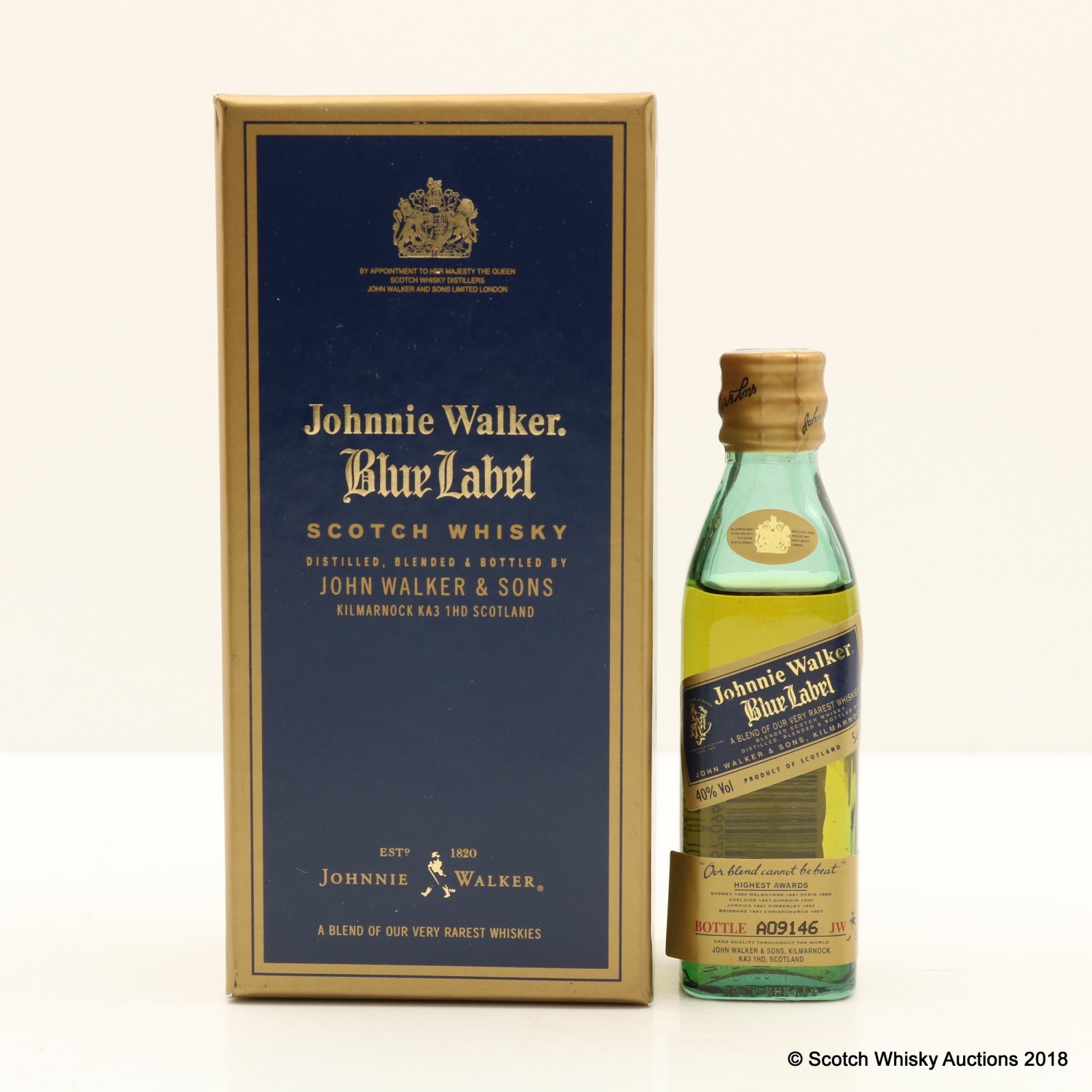 Johnnie Walker Blue Label Mini 5cl The 93rd Auction Scotch Whisky